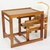 硕士餐椅樱桃木松实木组合餐椅宝宝餐椅 儿童书桌SK328-2T第3张高清大图