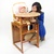 硕士餐椅樱桃木松实木组合餐椅宝宝餐椅 儿童书桌SK328-2T第4张高清大图
