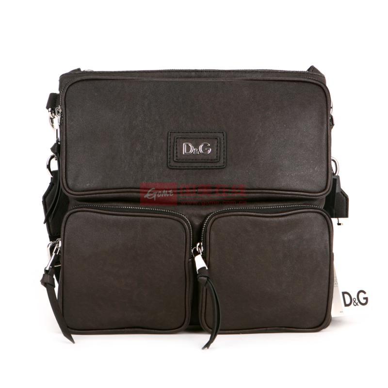 d&g 杜嘉班纳 男士棕色斜挎包