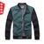 【布衣传说】2013春装新款 针织领男士拼接长袖夹克 男夹克JK150(藏青 XL)