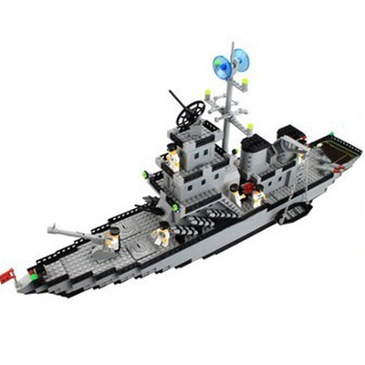 乐高式 启蒙112 巡洋战舰 舰艇系列 启蒙拼装拼插积木