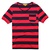 v领短袖T恤 122017002(红/丈青条 M)第2张高清大图