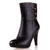 麦高 2012年冬季新款女鞋 女士时尚高跟女靴 短靴 A91516(黑色 36)