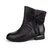 麦高 冬季新款女鞋 时尚保暖短靴 W8929003(黑色 36)第2张高清大图