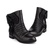 麦高 冬季新款女鞋 时尚保暖短靴 W8929003(黑色 36)第5张高清大图