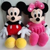 Disney迪士尼米老鼠毛绒公仔 米奇米妮创意礼品 可爱毛绒玩偶100cm一对装