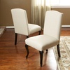 【百伽】美式布艺餐椅 棉麻 可拆卸 会议椅 酒店餐桌椅