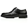 欧伦堡时尚英伦皮鞋 日常休闲鞋男士单鞋商务鞋 新款QHSL1304(黑色 38码)