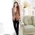Mailljor 韩版女装时尚气质新款休闲小西装 2013修身显瘦款纯色1127(棕色 XL)