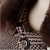2013秋冬新款韩版时尚女装优雅气质修身格纹毛呢外套FC3213(咖色 L)第3张高清大图