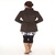 纯元 大立领毛呢大衣 女式精品外套 2013秋冬新款上架8007(棕色 XL)第3张高清大图