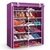 豪享佳 鞋柜 简易加固鞋柜 大容量布鞋柜 HH-O1B-XG-S6(紫色#886)