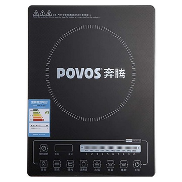 奔腾(povos)电磁炉cg2135 十档火力,六大烹饪功能,特有童锁功能