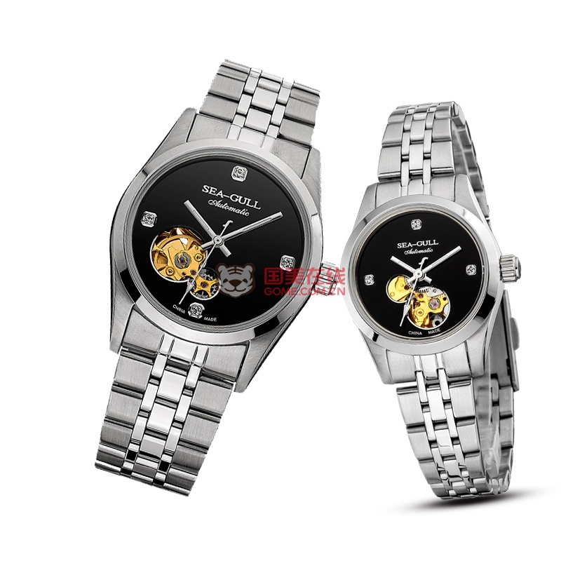 Seagull<em>海鸥手表</em> 海鸥情侣表钢带<em>女款</em> 潮流镂空