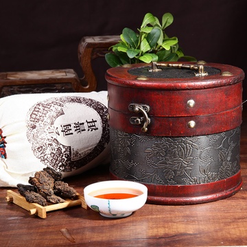 陈年普洱金丝茶头500g