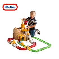 littletikes铁路大冒险托马斯轨道模型儿童创意益智回力火车玩具