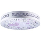 VNC LED田园现代简约LED吸顶灯具木艺花满堂卧室灯房间灯饰 CS806(15W 圆形 CS806)
