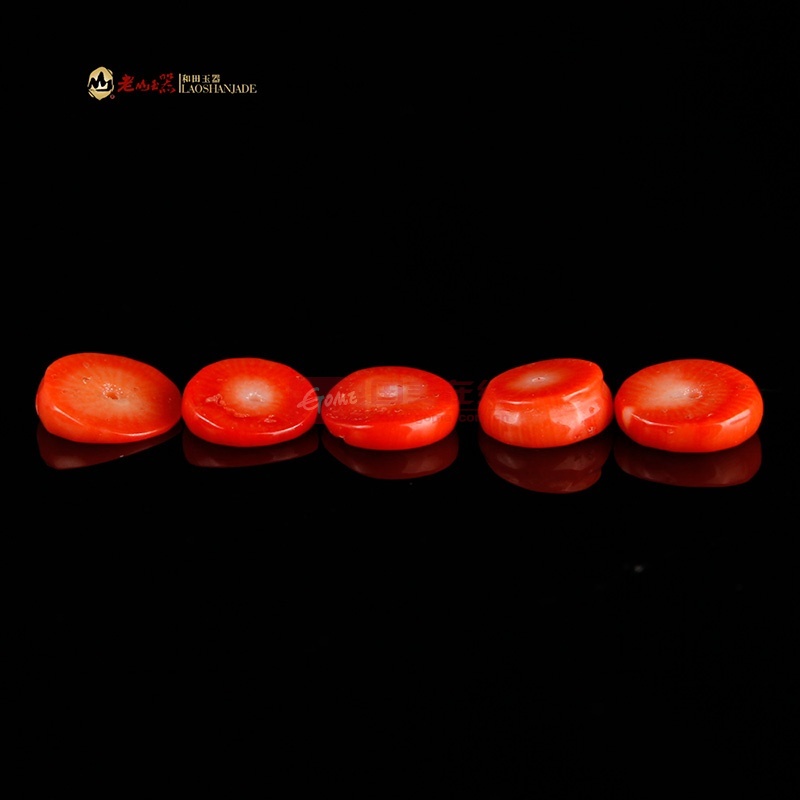 老山正品天然红珊瑚直筒隔片桔11x3mm精品珊瑚珠手链串珠散珠
