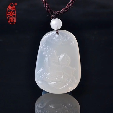 祥安阁鹿桃星吊坠护身符 2015羊年属虎人吉祥物(正品防伪)商品图片