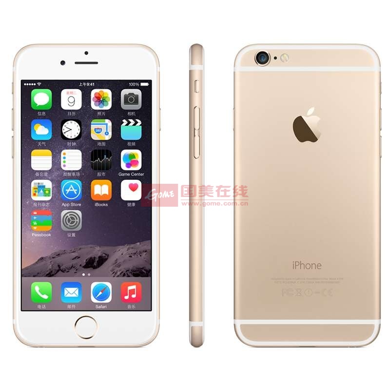 苹果appleiphone6plus三网通4g手机a152455寸金色64g