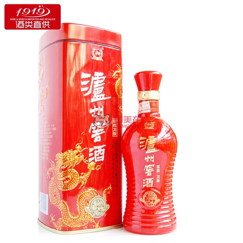 1919 酒类直供 52度泸州窖酒窖藏龙酿500ml(整箱)