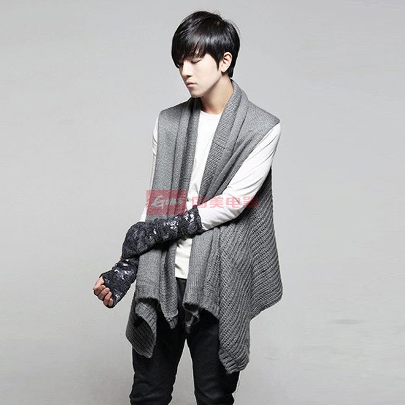 古莱登 2015秋冬新款男士<em>无袖毛衣</em>韩版休闲针