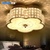 世源创意水晶灯LED吸顶灯现代客厅灯灯具圆形卧室灯餐厅灯饰9552(400LED/双色分段/圆形)第4张高清大图