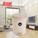 美丽雅小圆垃圾桶（米色）HC001787