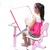 未来树多功能环保儿童书桌小孩可升降学习桌椅套装写字桌台小学生(普通款粉红色)第5张高清大图