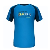 RAX速干衣透气户外速干T恤短袖圆领男女款防紫外线40-2M012(蓝色 M)