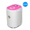 YOKO XPB42-688 4.2公斤单桶小型迷你洗衣机 带甩干脱水 半自动婴儿小洗衣机 适合单身贵族 婴幼儿衣物(粉色)