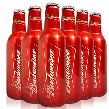 budweiser 百威啤酒 红色铝罐355ml(6支)