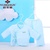 俞兆林新生儿衣服南极棉系带套装婴儿保暖内衣宝宝纯棉和尚服春秋(粉蓝 59cm)第3张高清大图