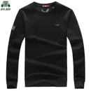 战地吉普AFS JEEP秋冬新款圆领长袖T恤衫 5365男士休闲大版polo衫(黑色 3XL)