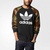 Adidasi 阿迪达斯男士圆领青少年男装长袖卫衣印花体恤纯棉运动休闲卫衣(黑迷彩1)第2张高清大图