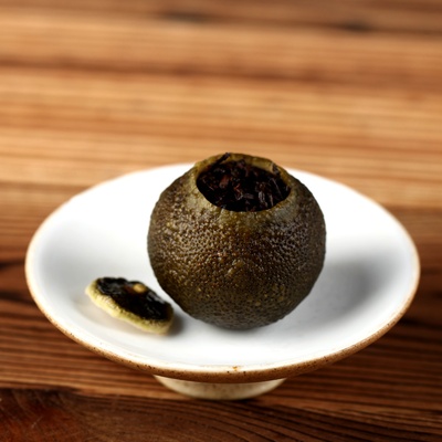 俊仲号 柑普茶新会小青柑 青果倾城陈皮桔普茶 普洱熟茶礼盒50g