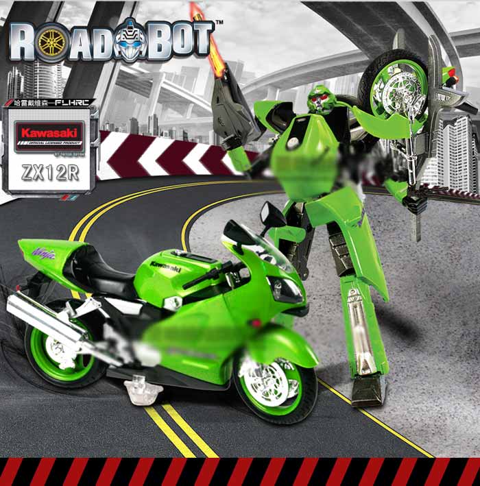 114川崎摩托路霸系列变形机器人