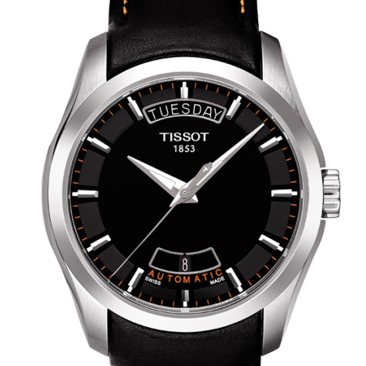 天梭tissot库图系列男士机械腕表t0354071605101全国联保