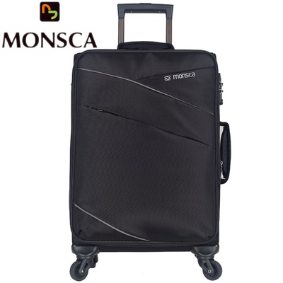 MONSCA摩斯卡 商务休闲款 20寸24寸28寸 旅行行李拉杆箱 MSC001(黑色 28寸)