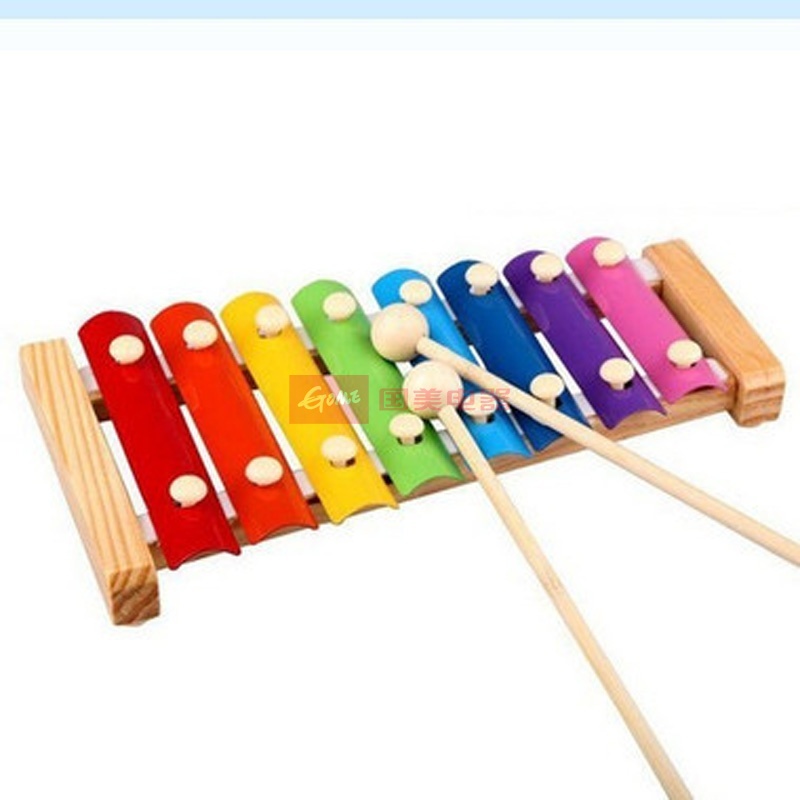 熙悦 八音琴拖敲琴木制敲琴玩具宝宝1-3岁 音乐玩具儿童 xy587 玩具琴