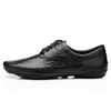 欧伦堡男鞋 新品上市休闲商务鞋英伦风休闲牛皮鞋CABA1205(黑色 39)