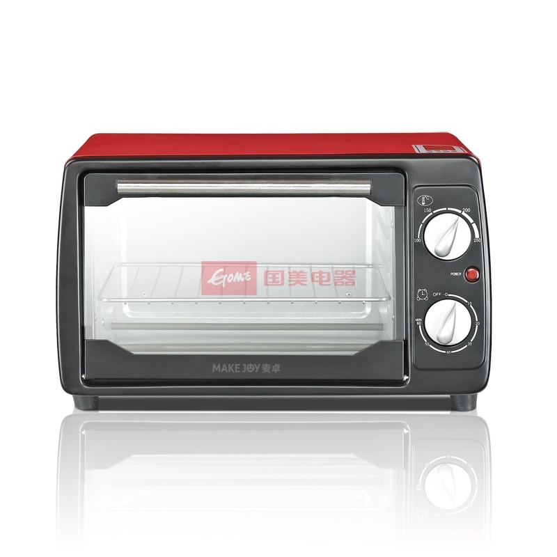 麦卓mj-10家用12l电烤箱 可调温定时 带接渣盘