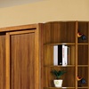 中式格调优质实木2.2米趟门衣柜