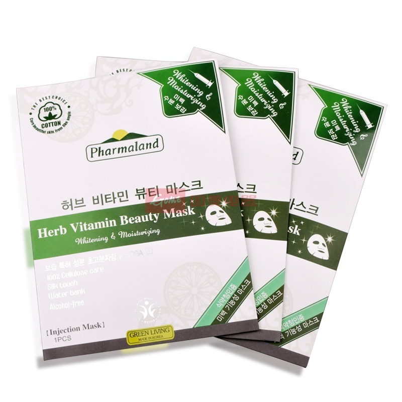 韩国进口 普玛兰得香草维他命美白面膜(3片/盒)