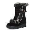 麦高 2013冬季新款女鞋 时尚保暖棉靴毛靴  24908060-71(黑色 35)