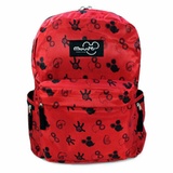 迪士尼 米奇儿童书包小学生高年级休闲书包双肩背包 0668(红色)