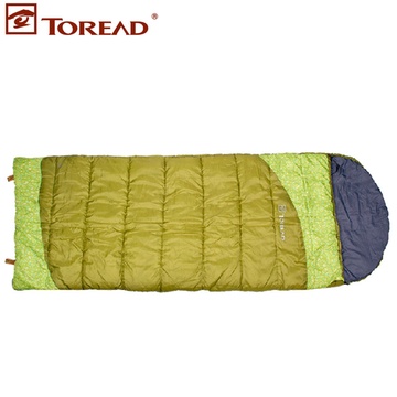 探路者2013年秋冬新款 户外睡袋棉睡袋信封式睡袋 TECB80011(黄绿)