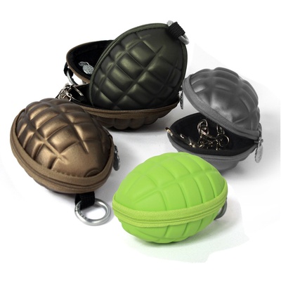 yeso户外大师 ja013新个性男女手榴弹钥匙包优质绒面内里酷潮包多功能