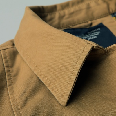 布衣传说 2013秋装新款 男士中长款风衣夹克外套 腰带款JK155(驼色 XL/175)