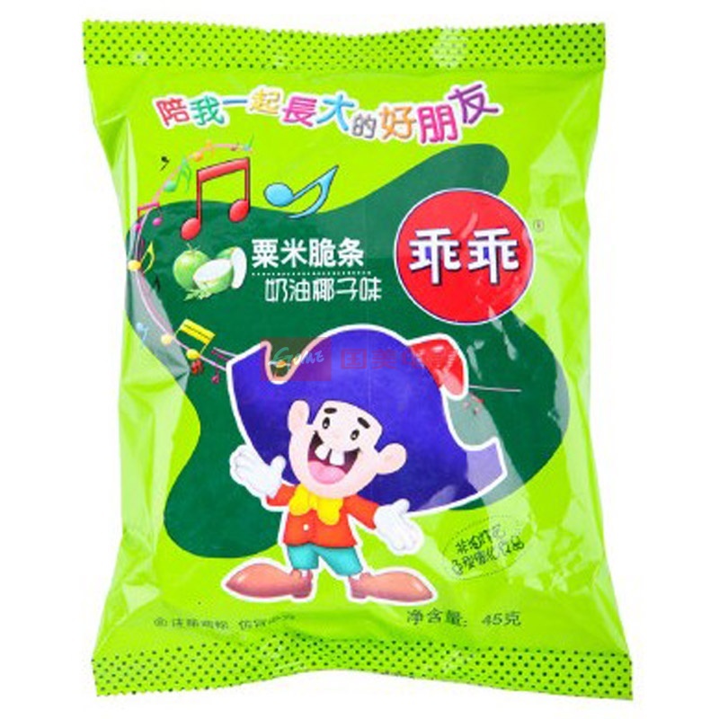 其他零食乖乖栗米脆条(奶油椰子味 45克x1袋)返回商品页 >